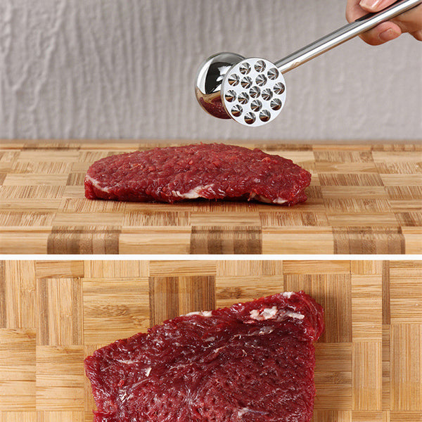 Heavy Duty Stainless Steel Meat Hammer – Dual‑Sided Kitchen Tenderizer